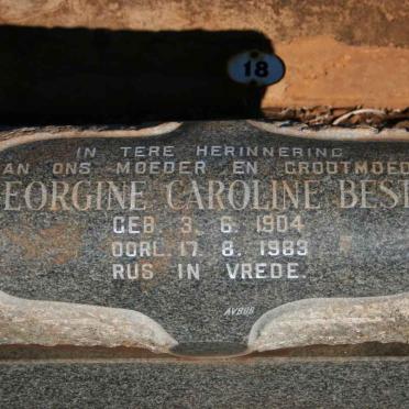 BESTER Georgine Caroline 1904-1983