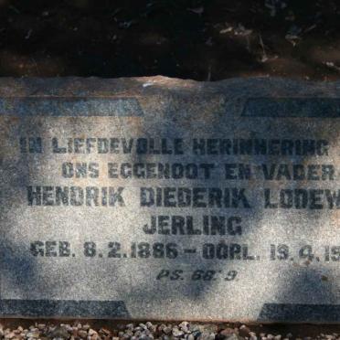 JERLING Hendrik Diederik Lodewyk 1886-1958