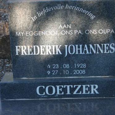 COETZER Frederik Johannes 1928-2008