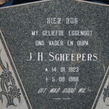 SCHEEPERS J.H. 1923-1988