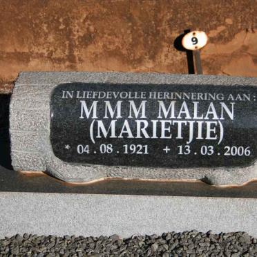 MALAN M.M.M. 1921-2006