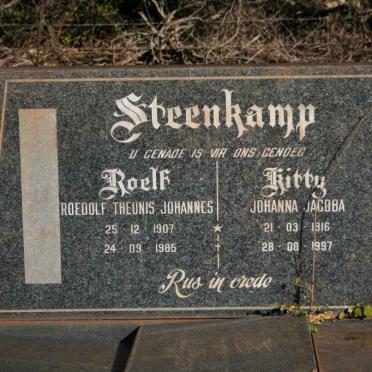 STEENKAMP Roedolf Theunis Johannes 1907-1985 &amp; Johanna Jacoba 1916-1997