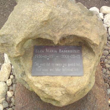 BADENHORST Elza Maria 1936-2001
