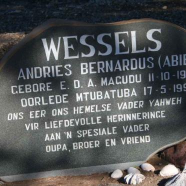 WESSELS Andries Bernardus 1924-1991