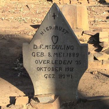 McDULING D.F. 1889-1918