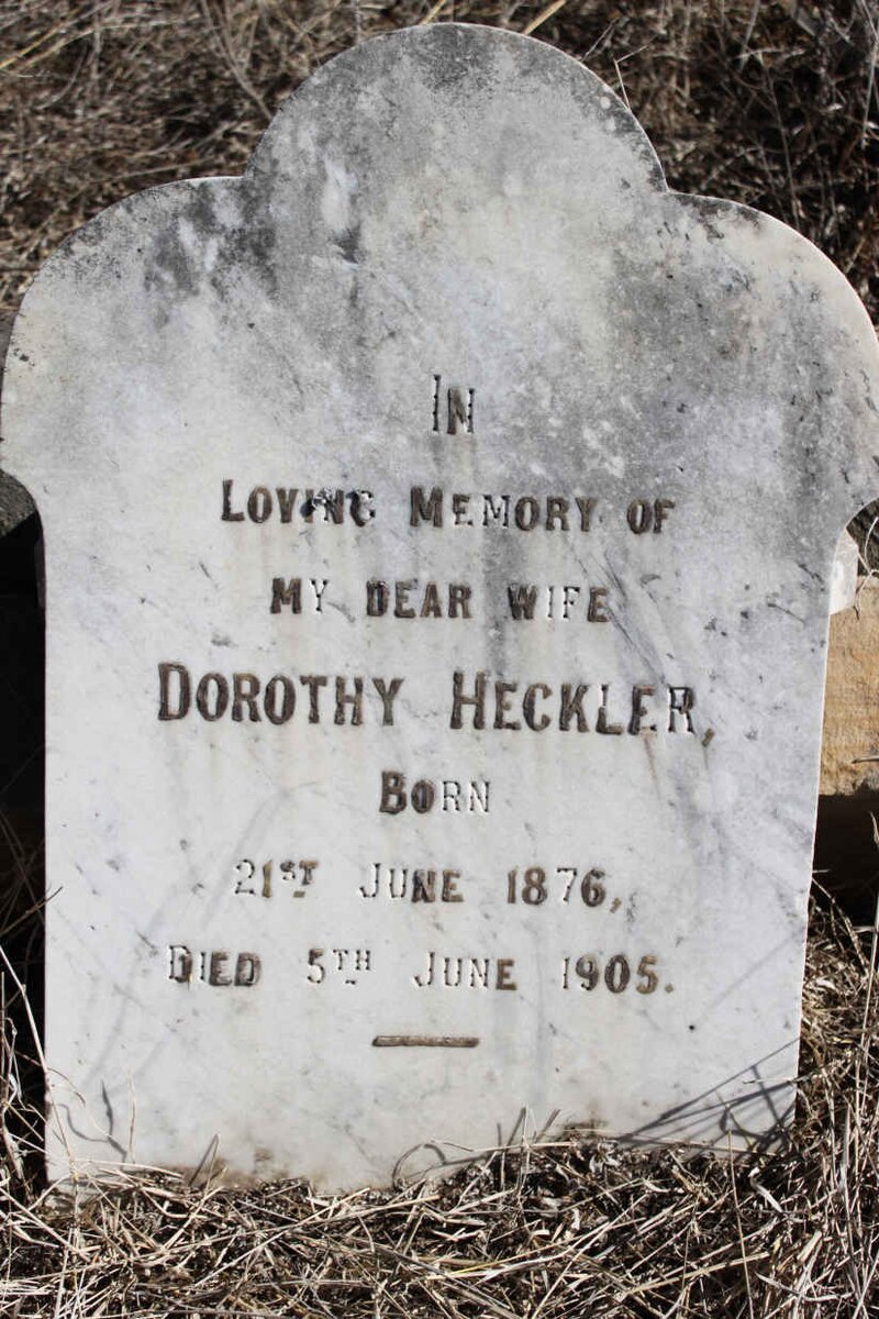 HECKLER Dorothy 1876-1905