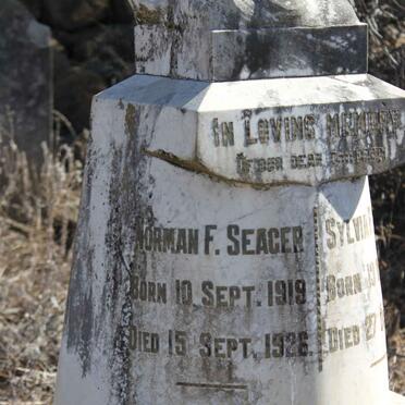 SEAGER Norman F. 1919-1926