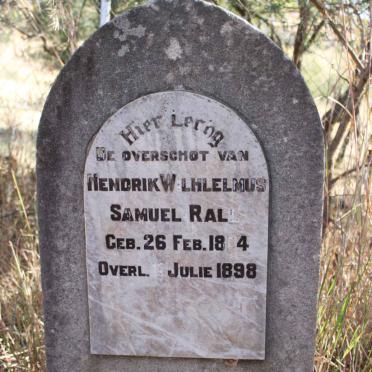 RALL Hendrik Wilhelmus Samuel 1854-1898