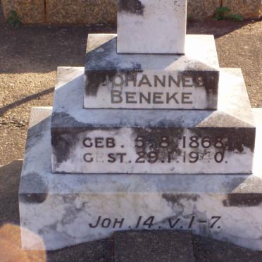 BENEKE Johannes 1868-1940