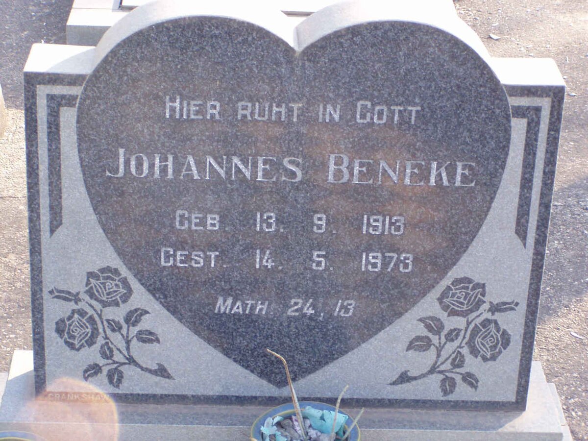BENEKE Johannes 1913-1973