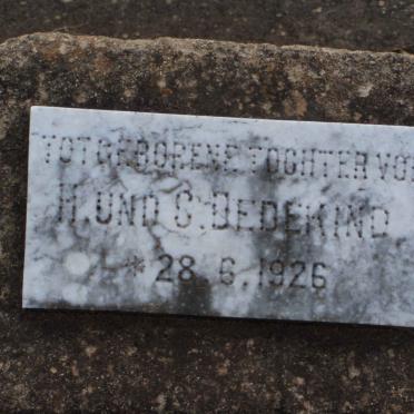 DEDEKIND ? 1926-1926