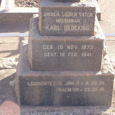 DEDEKIND Karl 1873-1941