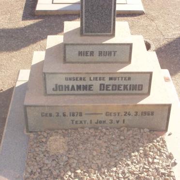 DEDEKIND Johanne 1878-1968