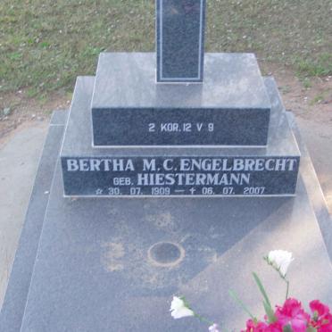ENGELBRECHT Bertha M.C. nee HIESTERMANN 1909-2007