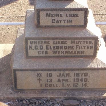 FILTER K.C.D Eleonore nee WEHRMANN 1870-1940