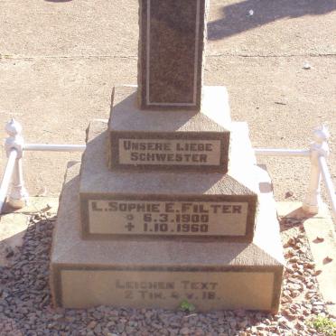 FILTER L. Sophie E. 1900-1960