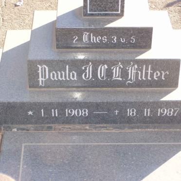 FILTER Paula J.C.L. 1908-1987