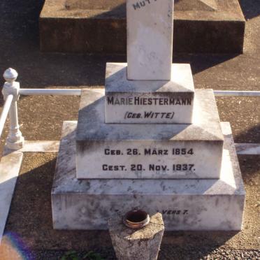 HIESTERMANN Marie nee WITTE 1854-1937