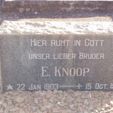 KNOOP E. 1903-1924