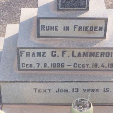 LAMMERDING Franz C.F. 1896-1972
