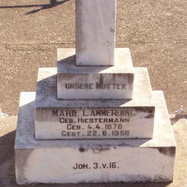 LAMMERDING Marie nee HIESTERMANN 1876-1958