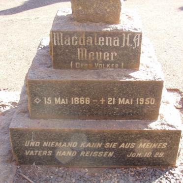 MEYER Magdalena H.A. nee VOLKER 1866-1950