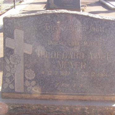 MEYER Hildegard A.M.E. 1897-1964