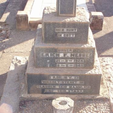 NEBBE Erich F 1924-1945