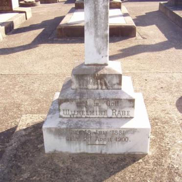 RABE Wilhelmine 1881-1900