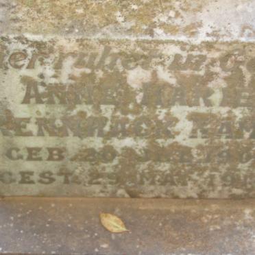 RENNHACK KAMP Anne Marie 1909-1910