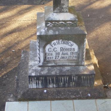 ROHRS Friedrich C.C. 1910-1924
