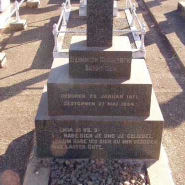 SCHRODER Heinrich Christoph 1871-1934