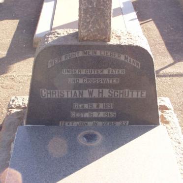 SCHUTTE Christian W.H. 1891-1965