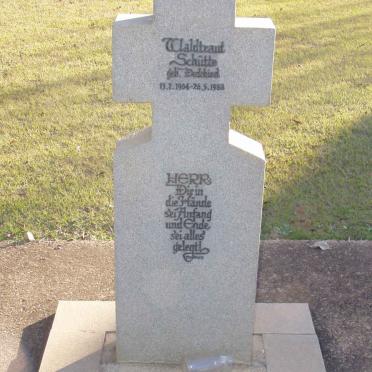 SCHUTTE Waldtraut nee DEDEKIND 1904-1988