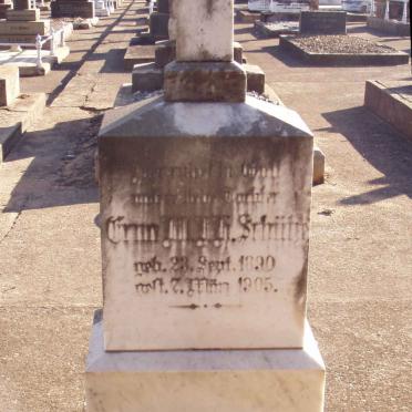 SCHUTZE Erna M.F.H. 1890-1905