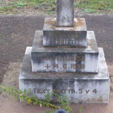 SCHUTTE Reinhold 1952-1952