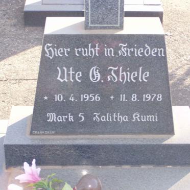 THIELE Ute G. 1956-1978