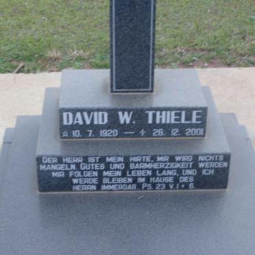 THIELE David W. 1920-2001