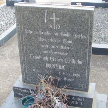 BENEKE Friedrich Georg Wilhelm 1923-1988