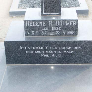 BÖHMER Helene R. nee HINZE 1917-1996
