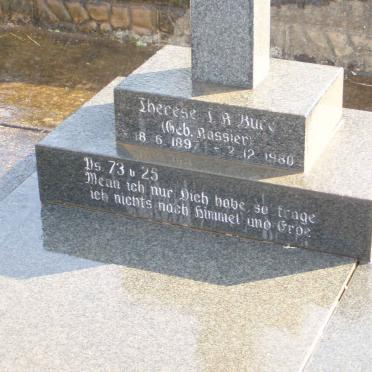 BURG Therese I.K. nee KASSIER 1897-1980