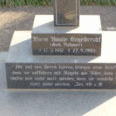 ENGELBRECHT Maria Amalie nee BÖHMER 1912-1985