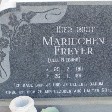 FREYER Mariechen nee NIEBUHR 1911-1991