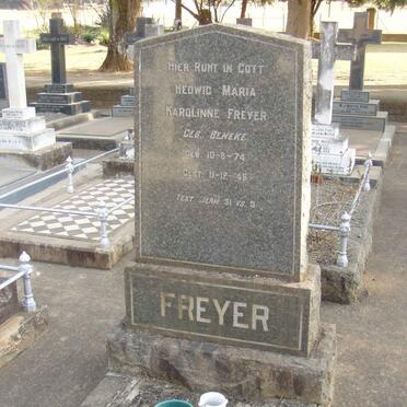 FREYER Hedwig Maria Karoline nee BENEKE 1874-1946