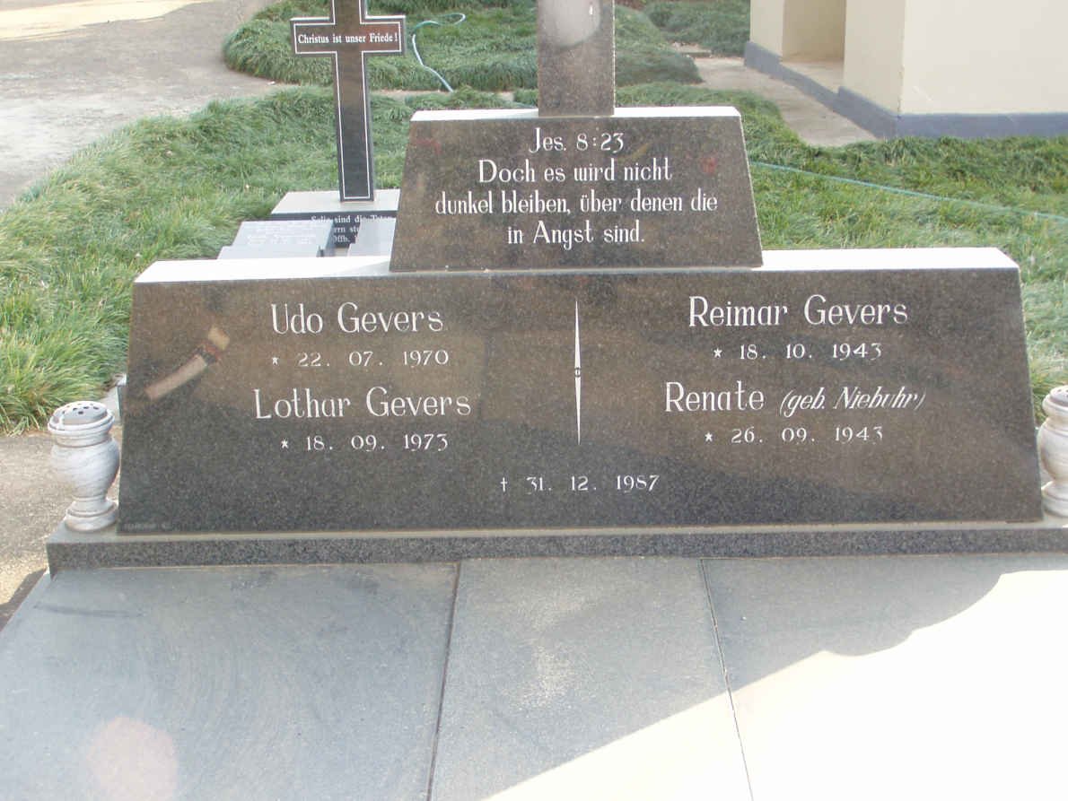 GEVERS :: GEVERS :: GEVERS :: GEVERS :: NIEBUHR