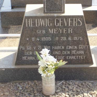GEVERS S.C. Hedwig nee MEYER 1905-1975