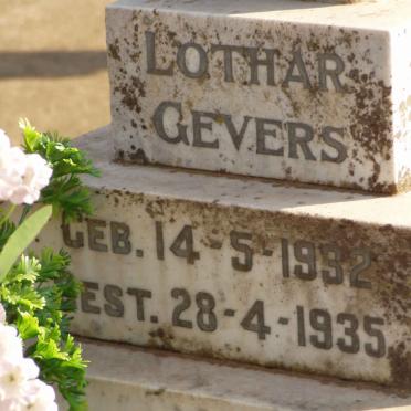 GEVERS Lothar 1932-1935