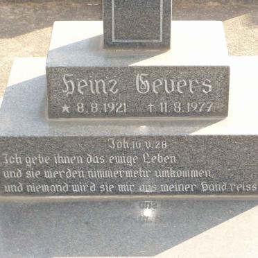 GEVERS Heinz 1921-1977