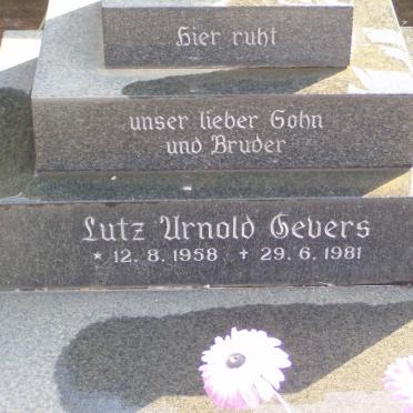 GEVERS Lutz Arnold 1958-1981