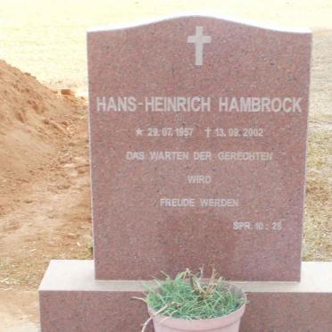 HAMBROCK Hans-Heinrich 1957-2002